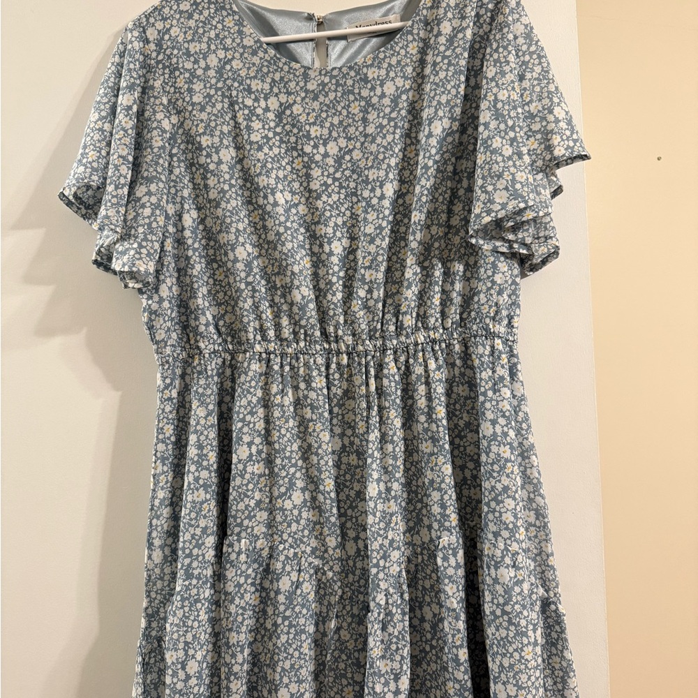 Floral Blue Wonen’s Manydress Dress